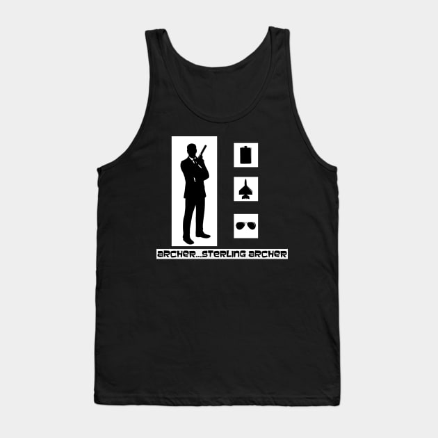 Archer, Sterling Archer Tank Top by WinterWolfDesign